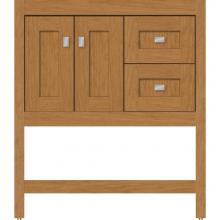 Strasser Woodenwork 51.087 - 30 X 18.5 X 34.5 Alki Spa Vanity Shaker Nat Cherry Rh