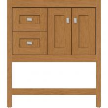 Strasser Woodenwork 51.077 - 30 X 21 X 34.5 Alki Spa Vanity Shaker Nat Cherry Lh