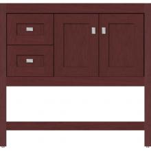 Strasser Woodenwork 51.056 - 36 X 18.5 X 34.5 Alki Spa Vanity Shaker Dk Cherry Lh
