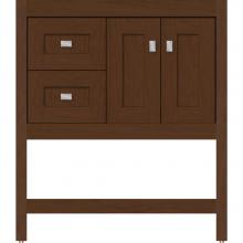 Strasser Woodenwork 54.488 - 30 X 18.5 X 34.5 Alki Spa Vanity Shaker Pecan Cherry Lh