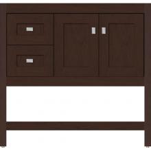 Strasser Woodenwork 51.017 - 36 X 21 X 34.5 Alki Spa Vanity Shaker Choc Cherry Lh
