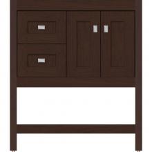 Strasser Woodenwork 51.022 - 30 X 18.5 X 34.5 Alki Spa Vanity Shaker Choc Cherry Lh