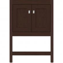 Strasser Woodenwork 51.023 - 24 X 21 X 34.5 Alki Spa Vanity Shaker Choc Cherry Std