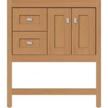 Strasser Woodenwork 51.507 - 30 X 21 X 34.5 Alki Spa Vanity Shaker Nat Oak Lh