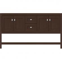 Strasser Woodenwork 54.551 - 60 X 21 X 34.5 Alki Spa Vanity Shaker Choc Oak Db