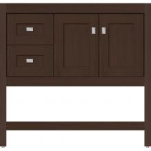 Strasser Woodenwork 54.562 - 36 X 18.5 X 34.5 Alki Spa Vanity Shaker Choc Oak Lh