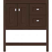 Strasser Woodenwork 54.564 - 30 X 18.5 X 34.5 Alki Spa Vanity Shaker Choc Oak Rh