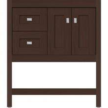 Strasser Woodenwork 54.566 - 30 X 18.5 X 34.5 Alki Spa Vanity Shaker Choc Oak Lh