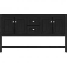 Strasser Woodenwork 54.630 - 60 X 18.5 X 34.5 Alki Spa Vanity Shaker Midnight Oak Db