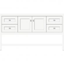 Strasser Woodenwork 51.512 - 60 X 21 X 34.5 Alki Spa Vanity Shaker Sat White Sb