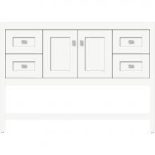 Strasser Woodenwork 51.045 - 48 X 21 X 34.5 Alki Spa Vanity Shaker Sat White Sb