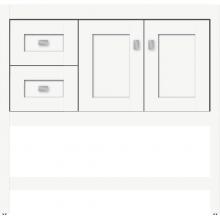 Strasser Woodenwork 51.050 - 36 X 21 X 34.5 Alki Spa Vanity Shaker Sat White Lh