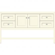 Strasser Woodenwork 51.094 - 60 X 18.5 X 34.5 Alki Spa Vanity Shaker Sat Biscuit Sb