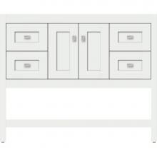 Strasser Woodenwork 54.791 - 42 X 21 X 34.5 Alki Spa Vanity Shaker Powder Grey Sb