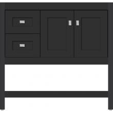 Strasser Woodenwork 51.134 - 36 X 21 X 34.5 Alki Spa Vanity Shaker Sat Black Lh
