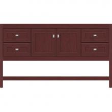 Strasser Woodenwork 54.330 - 60 X 21 X 34.5 Alki Spa Vanity Deco Miter Dk Cherry Sb