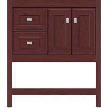 Strasser Woodenwork 54.302 - 30 X 18.5 X 34.5 Alki Spa Vanity Deco Miter Dk Cherry Lh