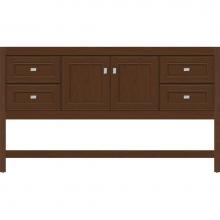 Strasser Woodenwork 54.528 - 60 X 18.5 X 34.5 Alki Spa Vanity Deco Miter Pecan Cherry Sb