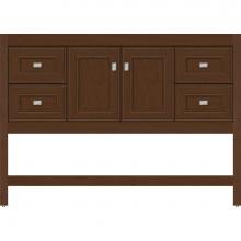 Strasser Woodenwork 54.529 - 48 X 21 X 34.5 Alki Spa Vanity Deco Miter Pecan Cherry Sb