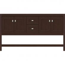 Strasser Woodenwork 54.217 - 60 X 18.5 X 34.5 Alki Spa Vanity Deco Miter Choc Cherry Db