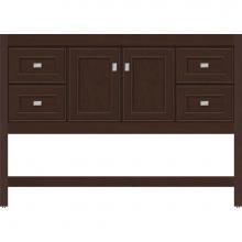 Strasser Woodenwork 54.223 - 48 X 18.5 X 34.5 Alki Spa Vanity Deco Miter Choc Cherry Sb