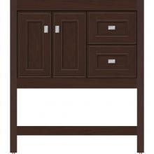 Strasser Woodenwork 54.232 - 30 X 18.5 X 34.5 Alki Spa Vanity Deco Miter Choc Cherry Rh