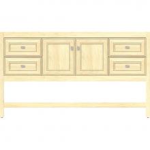 Strasser Woodenwork 54.334 - 60 X 18.5 X 34.5 Alki Spa Vanity Deco Miter Nat Maple Sb