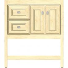 Strasser Woodenwork 54.304 - 30 X 18.5 X 34.5 Alki Spa Vanity Deco Miter Nat Maple Lh