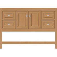 Strasser Woodenwork 54.409 - 48 X 21 X 34.5 Alki Spa Vanity Deco Miter Nat Oak Sb