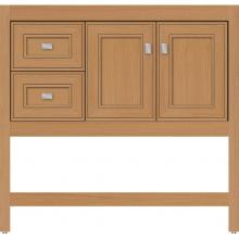 Strasser Woodenwork 54.437 - 36 X 18.5 X 34.5 Alki Spa Vanity Deco Miter Nat Oak Lh
