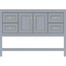 Strasser Woodenwork 54.410 - 48 X 21 X 34.5 Alki Spa Vanity Deco Miter Silver Oak Sb