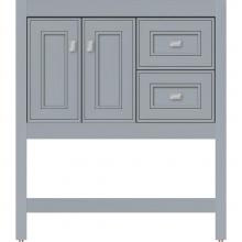 Strasser Woodenwork 54.442 - 30 X 18.5 X 34.5 Alki Spa Vanity Deco Miter Silver Oak Rh