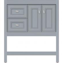 Strasser Woodenwork 54.444 - 30 X 18.5 X 34.5 Alki Spa Vanity Deco Miter Silver Oak Lh