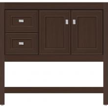 Strasser Woodenwork 54.613 - 36 X 21 X 34.5 Alki Spa Vanity Deco Miter Choc Oak Lh