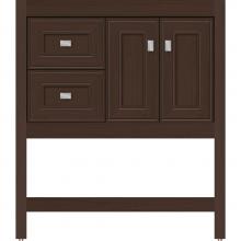 Strasser Woodenwork 54.617 - 30 X 21 X 34.5 Alki Spa Vanity Deco Miter Choc Oak Lh