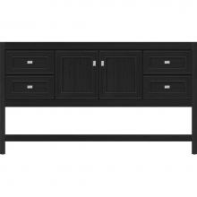 Strasser Woodenwork 54.684 - 60 X 18.5 X 34.5 Alki Spa Vanity Deco Miter Midnight Oak Sb
