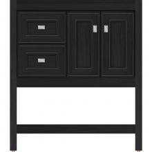 Strasser Woodenwork 54.696 - 30 X 18.5 X 34.5 Alki Spa Vanity Deco Miter Midnight Oak Lh