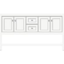 Strasser Woodenwork 54.253 - 60 X 21 X 34.5 Alki Spa Vanity Deco Miter Sat White Db
