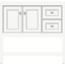 Strasser Woodenwork 54.263 - 36 X 18.5 X 34.5 Alki Spa Vanity Deco Miter Sat White Rh