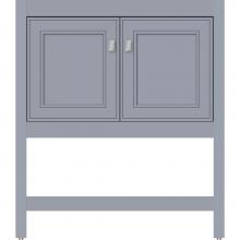 Strasser Woodenwork 54.777 - 30 X 21 X 34.5 Alki Spa Vanity Deco Miter Sat Silver Std