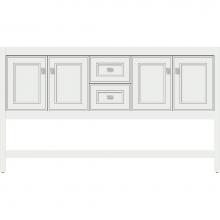 Strasser Woodenwork 54.838 - 60 X 18.5 X 34.5 Alki Spa Vanity Deco Miter Powder Grey Db