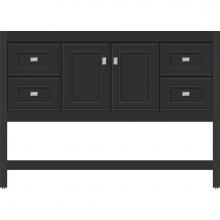 Strasser Woodenwork 54.342 - 48 X 18.5 X 34.5 Alki Spa Vanity Deco Miter Sat Black Sb