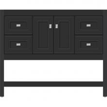 Strasser Woodenwork 54.343 - 42 X 21 X 34.5 Alki Spa Vanity Deco Miter Sat Black Sb