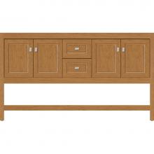 Strasser Woodenwork 54.863 - 60 X 21 X 34.5 Alki Spa Vanity Ogee Miter Nat Cherry Db