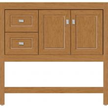 Strasser Woodenwork 54.916 - 36 X 18.5 X 34.5 Alki Spa Vanity Ogee Miter Nat Cherry Lh