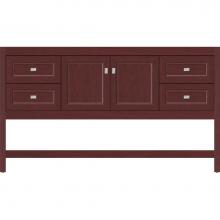 Strasser Woodenwork 54.983 - 60 X 18.5 X 34.5 Alki Spa Vanity Ogee Miter Dk Cherry Sb