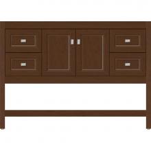 Strasser Woodenwork 55.128 - 48 X 18.5 X 34.5 Alki Spa Vanity Ogee Miter Pecan Cherry Sb