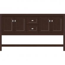 Strasser Woodenwork 54.865 - 60 X 21 X 34.5 Alki Spa Vanity Ogee Miter Choc Cherry Db