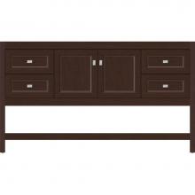 Strasser Woodenwork 54.868 - 60 X 21 X 34.5 Alki Spa Vanity Ogee Miter Choc Cherry Sb