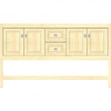 Strasser Woodenwork 54.874 - 60 X 18.5 X 34.5 Alki Spa Vanity Ogee Miter Nat Maple Db